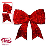 Christmas Display Bow with LED and Twinkle Lights - 91cm