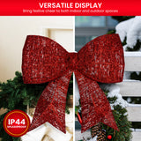 Christmas Display Bow with LED and Twinkle Lights - 91cm