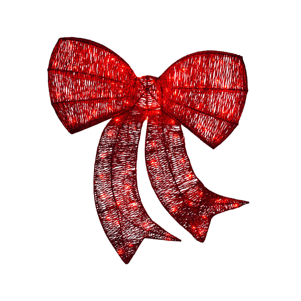 Christmas Display Bow with Lights -  87cm