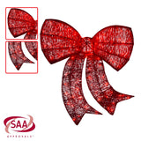 Christmas Display Bow with Lights -  87cm