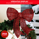 Christmas Display Bow with Lights -  87cm