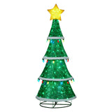 205cm Indoor / Outdoor Tiered Christmas Tree with Lights