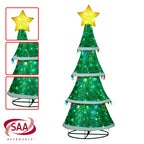 Christabelle Large 2m Indoor Outdoor Tiered Christmas Tree with Lights