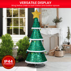Christabelle Large 2m Indoor Outdoor Tiered Christmas Tree with Lights