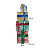 Christabelle 190cm 4-Piece Gift Stack Box Christmas Decoration Bows LED Lights Xmas Display