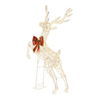 Christabelle 2m Large Light Up Reindeer Christmas Decoration, 800 Twinkle LED Lights, Indoor Outdoor Rearing Stag