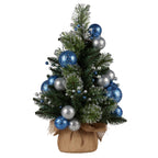 61cm Blue Collection Tabletop Pre-Lit Christmas Tree