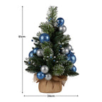 61cm Blue Collection Tabletop Pre-Lit Christmas Tree