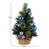 61cm Blue Collection Tabletop Pre-Lit Christmas Tree