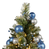 61cm Blue Collection Tabletop Pre-Lit Christmas Tree