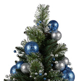 61cm Blue Collection Tabletop Pre-Lit Christmas Tree