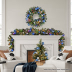 61cm Blue Collection Tabletop Pre-Lit Christmas Tree