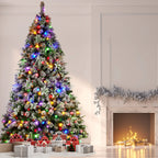 Snowy Crown Pine 3.6m Multicolour Pre-Lit Christmas Tree with 5340 Tips