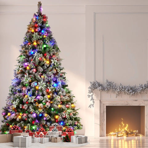 Snowy Crown Pine 3.6m Multicolour Pre-Lit Christmas Tree with 5340 Tips