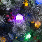 Snowy Crown Pine 3.6m Multicolour Pre-Lit Christmas Tree with 5340 Tips