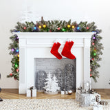 274cm Snowy Crown Pine Pre-Lit Multicolour Christmas Garland
