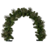 Christabelle 60cm Archway Glittery Gold Battery-Operated Pre-Lit Tabletop Christmas Archway with Multi-Function LED Lights