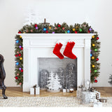 Christabelle 2.74m Christmas Garland Snowy with LED Lights Multicolour Tree Decoration Ornament