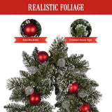 Christabelle 2.74m Christmas Garland Snowy with LED Lights Multicolour Tree Decoration Ornament