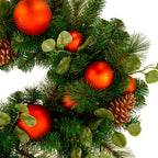 Christabelle 2.74m Sable Fir Christmas Garland Pre Lit Multi Function LED Timer Mantel Staircase Xmas Decoration Home
