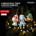 Christabelle 3 Sea Animal Christmas Ornaments Assorted Novelty Figures 7.5cm Xmas Tree Decorations Hanging Baubles