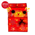 Christabelle Animated Santa Gift Box LED Christmas Tree Lights Decoration Xmas Ornament Indoor Outdoor