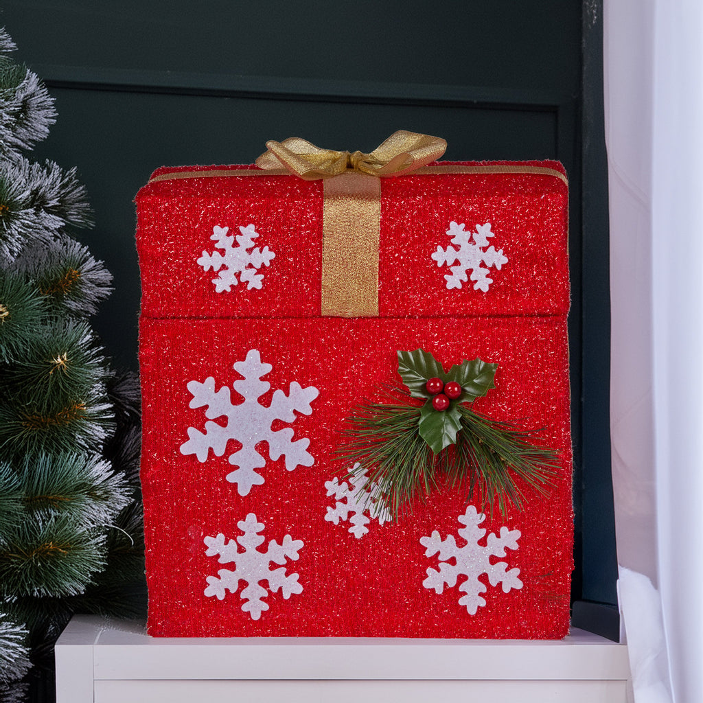 Christabelle Animated Santa Gift Box LED Christmas Tree Lights Decoration Xmas Ornament Indoor Outdoor