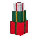 Christabelle 122cm Animated Present Stack Santa LED Lights Christmas Tree Decoration Ornament Xmas Decor