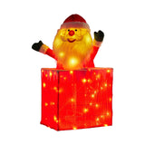 Christabelle 76cm Santa in Chimney Christmas Tree Warm White LED Lights Animated Decoration Ornament