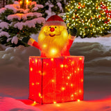 Christabelle 76cm Santa in Chimney Christmas Tree Warm White LED Lights Animated Decoration Ornament