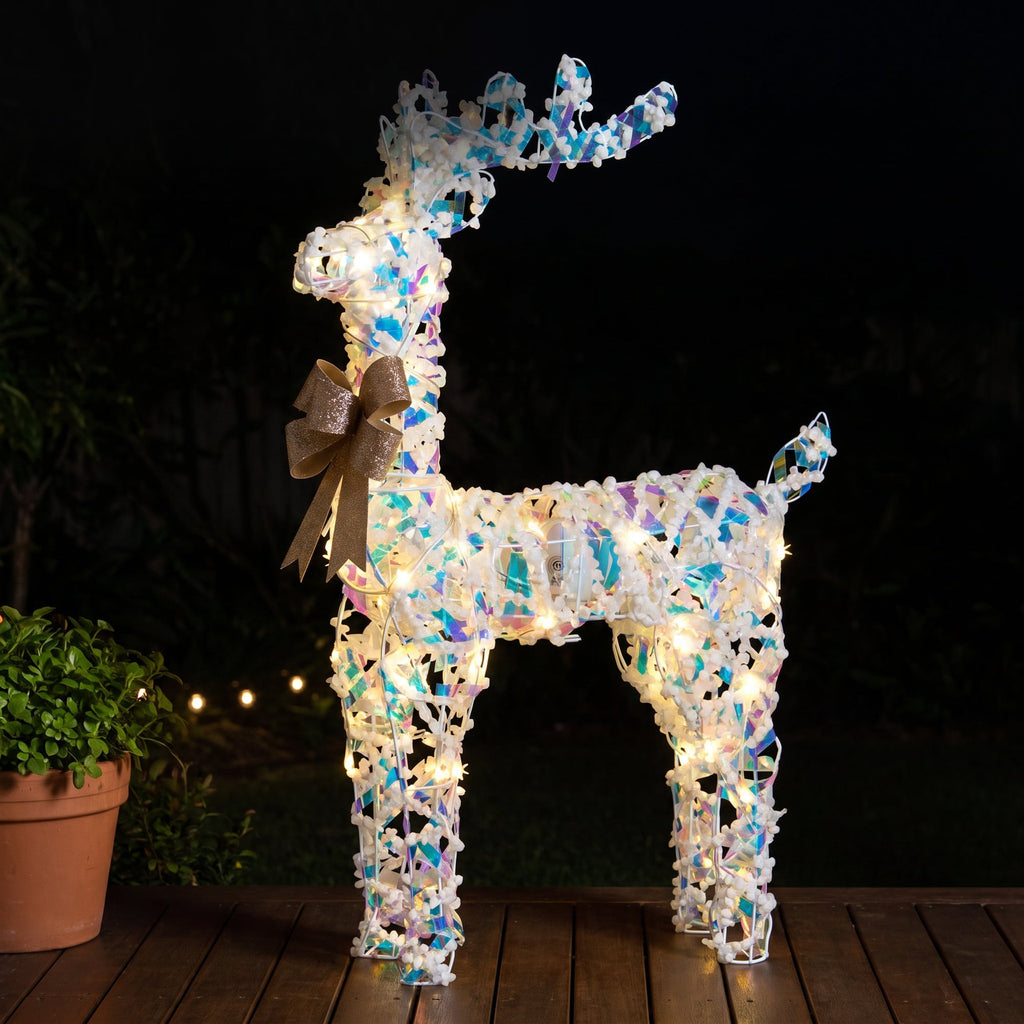Christabelle 76cm Animated Standing Reindeer Christmas Light Up Display LED Outdoor Indoor Xmas Yard Lawn Statue