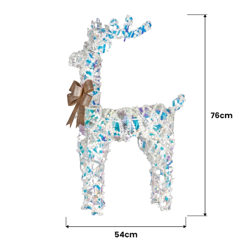 Christabelle 76cm Animated Standing Reindeer Christmas Light Up Display LED Outdoor Indoor Xmas Yard Lawn Statue