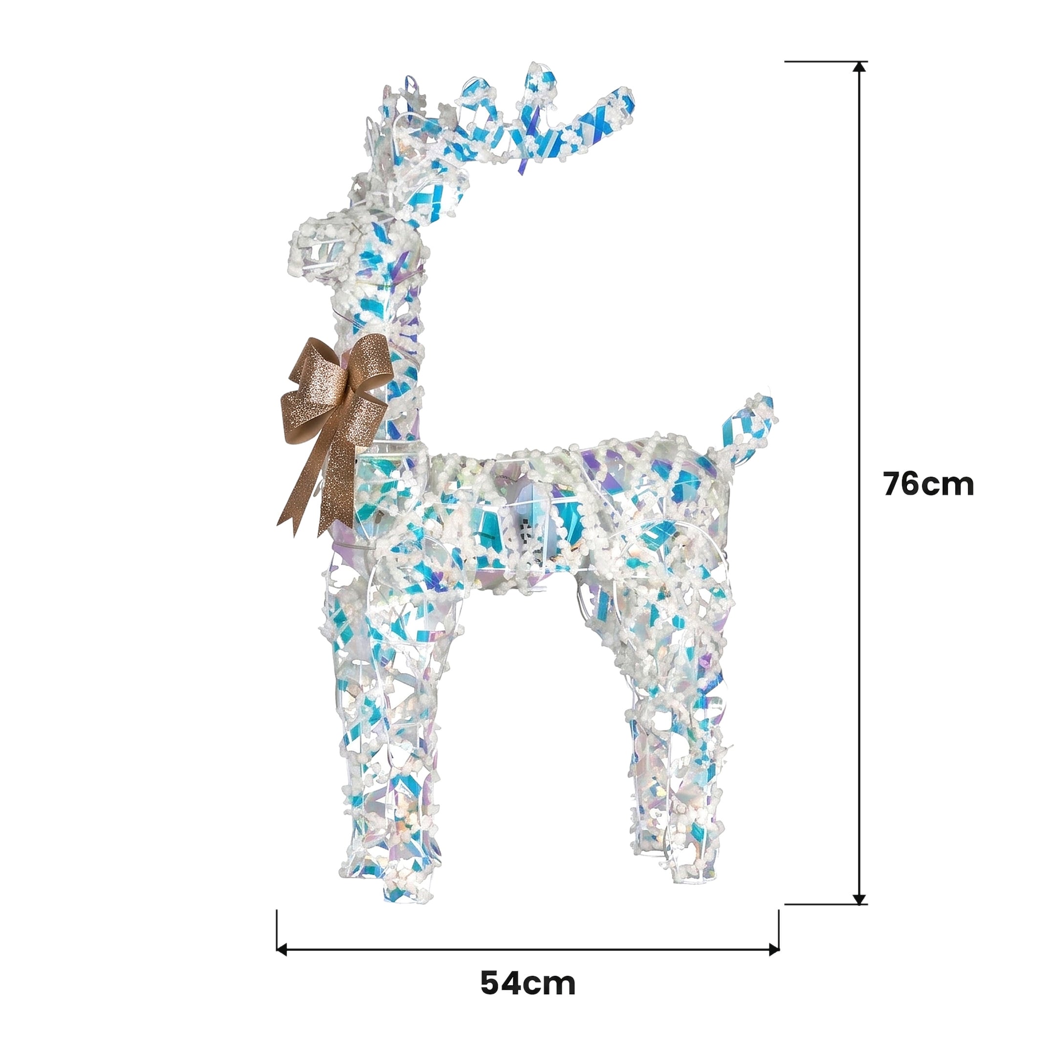 Christabelle 76cm Animated Standing Reindeer Christmas Light Up Display LED Outdoor Indoor Xmas Yard Lawn Statue
