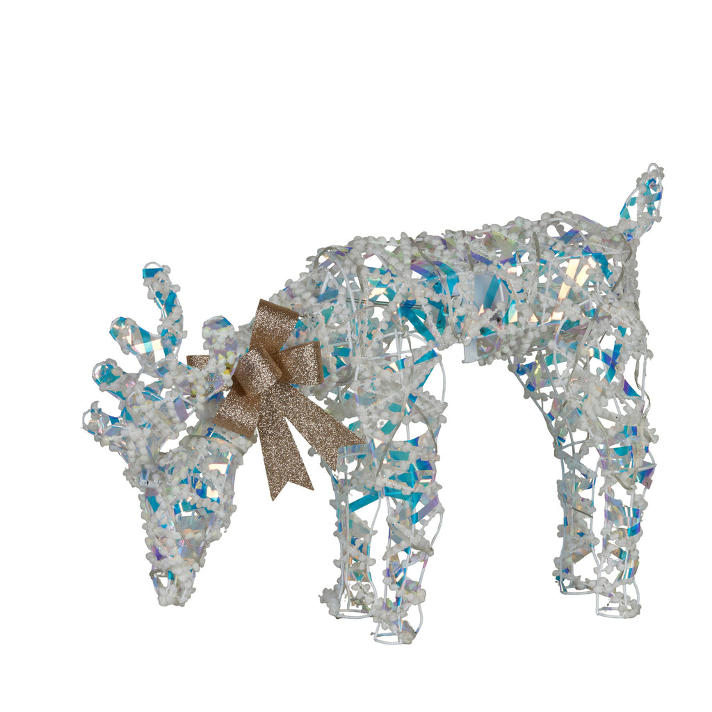 Christabelle 66cm Grazing Reindeer Christmas Light Up Display Animated LED Outdoor Indoor Xmas Yard Lawn Statue