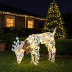 Christabelle 66cm Grazing Reindeer Christmas Light Up Display Animated LED Outdoor Indoor Xmas Yard Lawn Statue