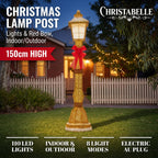 Christabelle 1.5m Festive Lamp Post Christmas Light Up Display LED Outdoor Indoor Xmas Yard Lawn Statue Home Decor