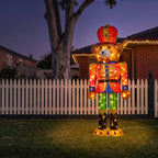 Christabelle 1.47m Teddy Bear Nutcracker Christmas Light Up Display LED Outdoor Indoor Xmas Yard Lawn Statue Home Decor