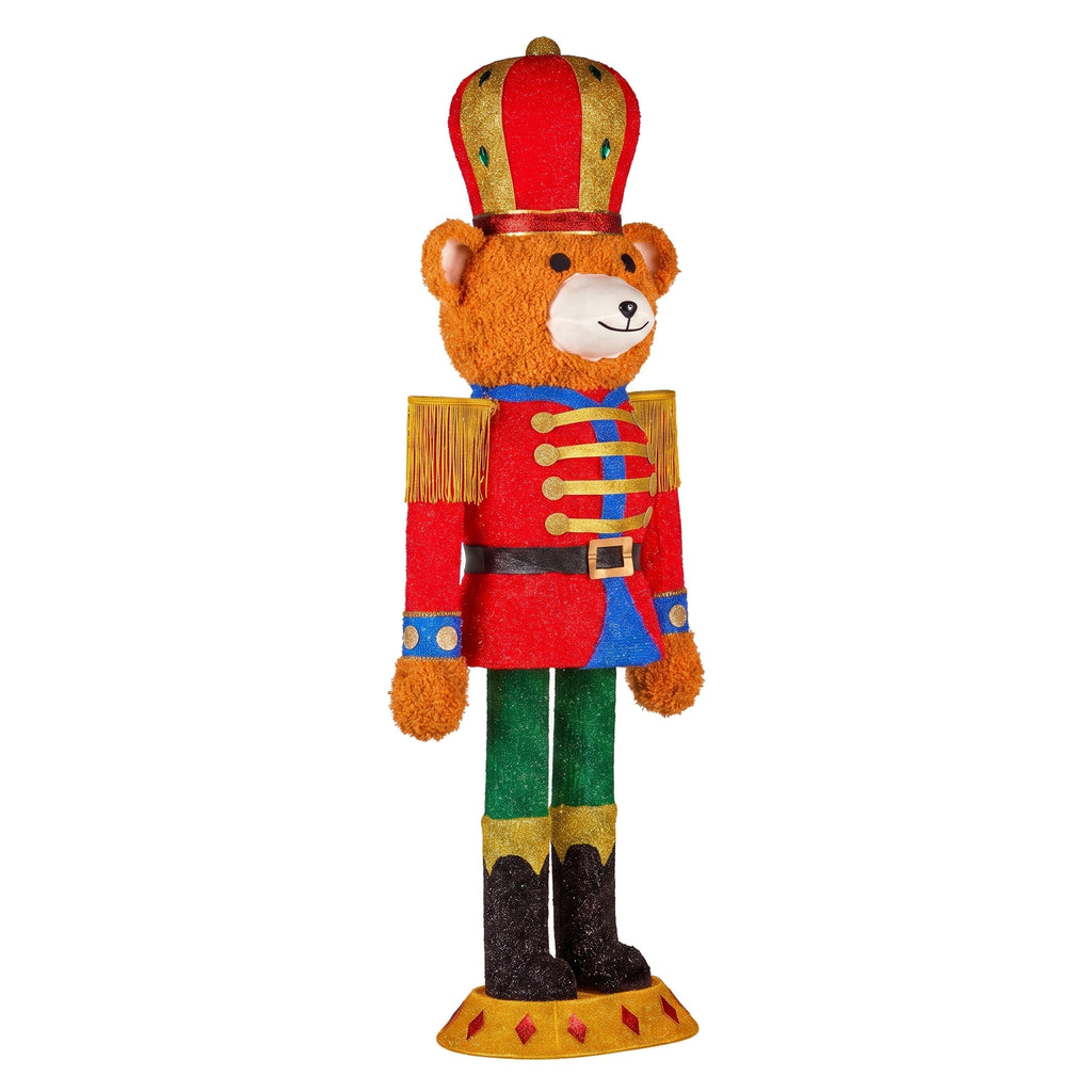Christabelle 1.47m Teddy Bear Nutcracker Christmas Light Up Display LED Outdoor Indoor Xmas Yard Lawn Statue Home Decor