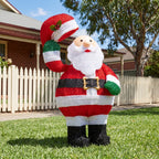 Christabelle 56cm Santa Christmas Light Up Display Animated LED Outdoor Indoor Xmas Yard Lawn Statue Home Decor