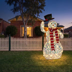 Christabelle 92cm Snowman Christmas Light Up Display Animated LED Outdoor Indoor Xmas Yard Lawn Statue Home Decor