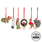 Christabelle Box of 6 Assorted Aussie Animals Christmas Tree Decorations