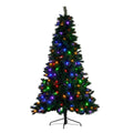 Christabelle 1.8m 6ft Pre-Lit Green Artificial Christmas Tree Dorset Pine 160 Multi-Function LEDs & Metal Stand