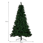 Christabelle 1.8m 6ft Pre-Lit Green Artificial Christmas Tree Dorset Pine 160 Multi-Function LEDs & Metal Stand