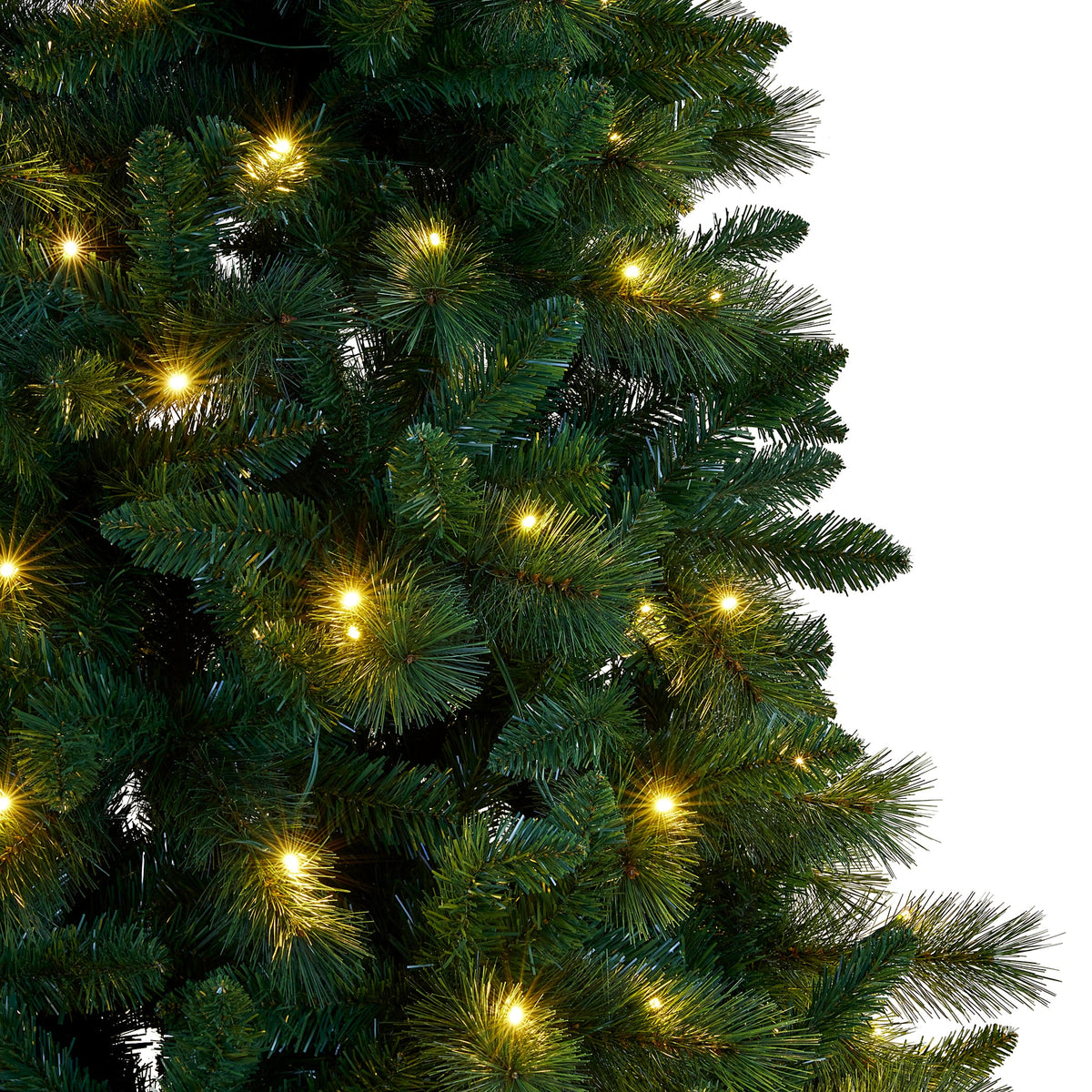Christabelle 1.8m 6ft Pre-Lit Green Artificial Christmas Tree Dorset Pine 160 Multi-Function LEDs & Metal Stand