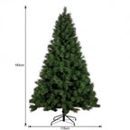 Christabelle 1.8m 6ft Grand Sierra Christmas Tree Pre Lit Multi Function LED Memory Wire Artificial Indoor Xmas Decor
