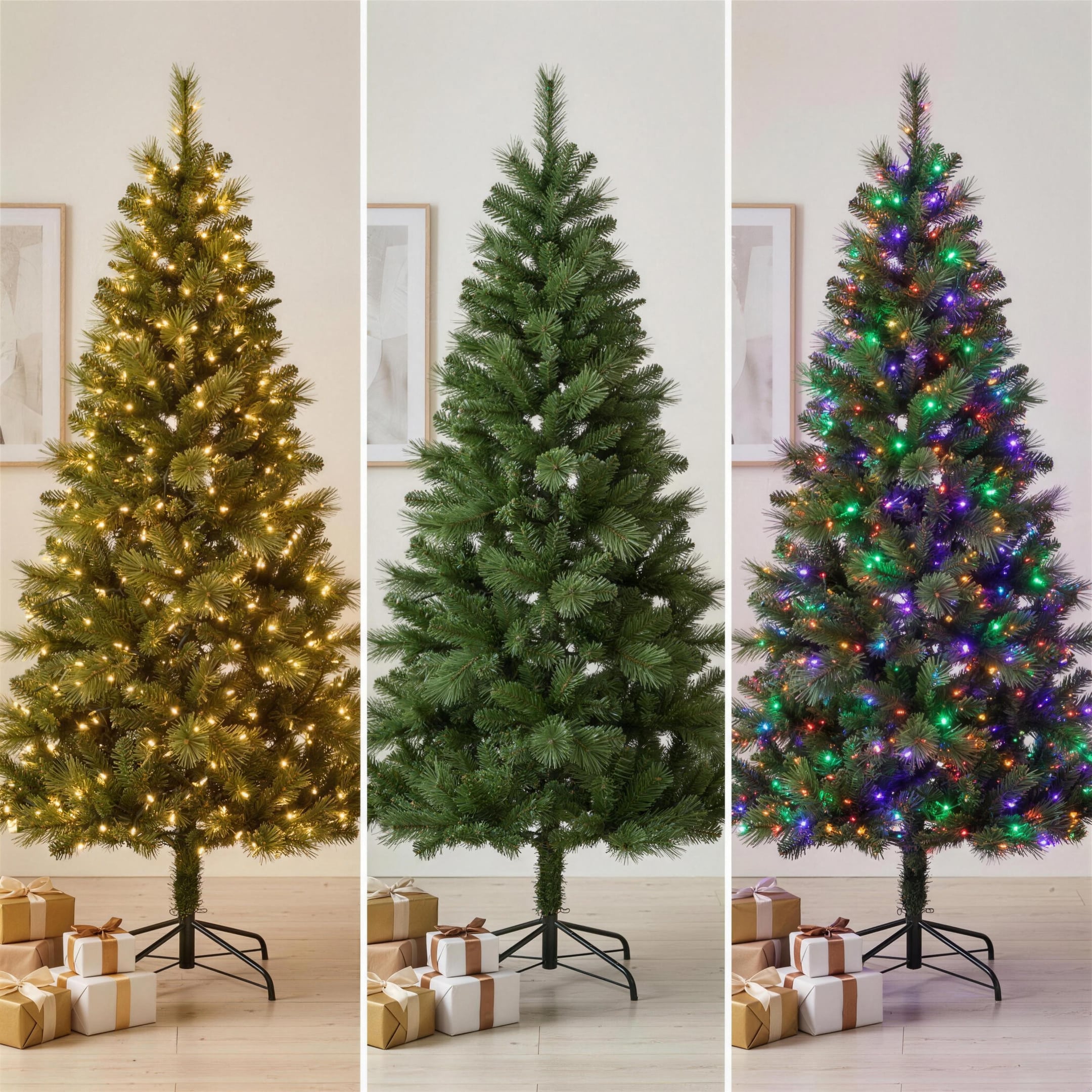 Christabelle 1.8m 6ft Grand Sierra Christmas Tree Pre Lit Multi Function LED Memory Wire Artificial Indoor Xmas Decor