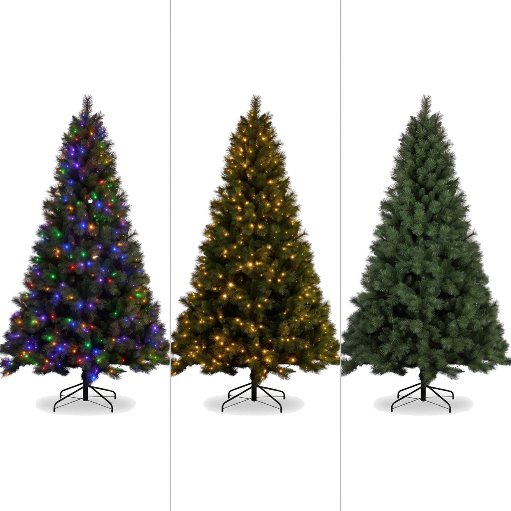 Christabelle 1.8m 6ft Grand Sierra Christmas Tree Pre Lit Multi Function LED Memory Wire Artificial Indoor Xmas Decor