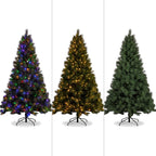 Christabelle 1.8m 6ft Grand Sierra Christmas Tree Pre Lit Multi Function LED Memory Wire Artificial Indoor Xmas Decor