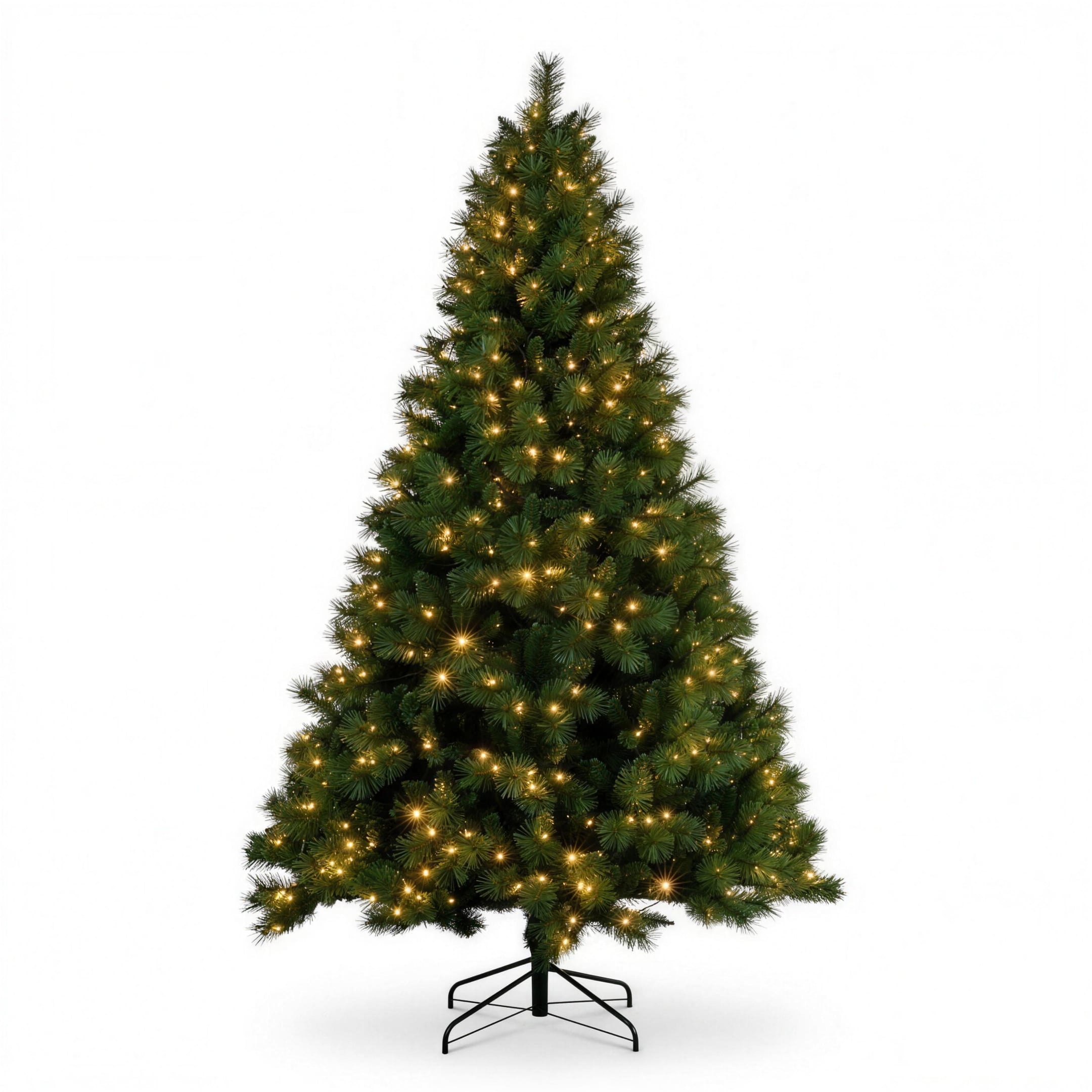 Christabelle 2.3m 7.5ft Grand Sierra Christmas Tree Pre Lit Multi Function LED Memory Wire Artificial Indoor Xmas Decor