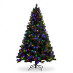 Christabelle 2.3m 7.5ft Grand Sierra Christmas Tree Pre Lit Multi Function LED Memory Wire Artificial Indoor Xmas Decor